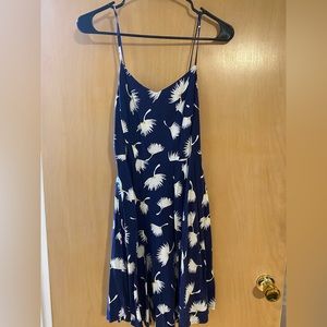 Blue floral dress